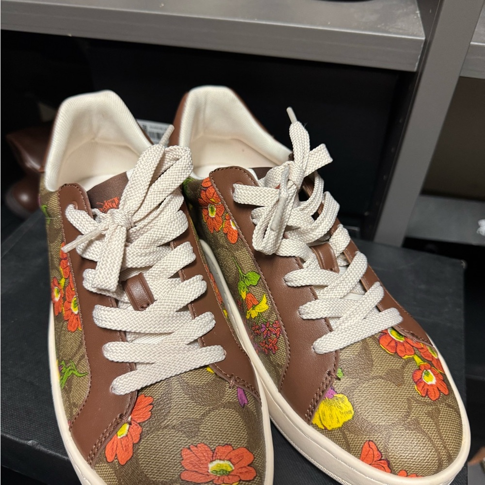 Coach Floral Brown Sneakers
